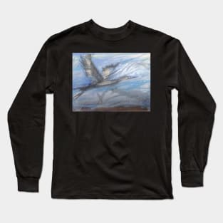 Swan in flight Long Sleeve T-Shirt